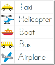 Transportation Printable Pack